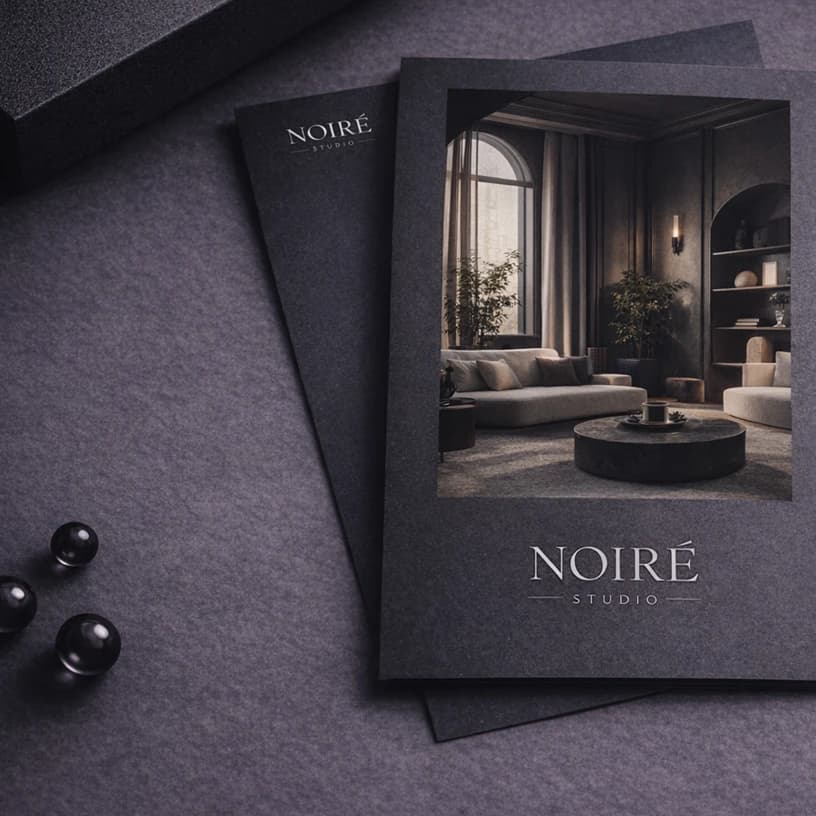 Ulotka premium dla studia wnętrz